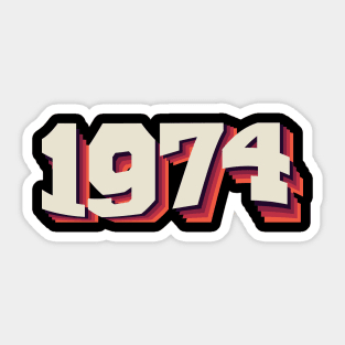 1974 Sticker